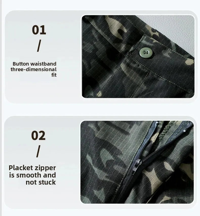 Pantalon de travail tactique résistant à l'eau pour hommes, poches multiples, Fans militaires d'extérieur, pantalons décontractés, Style américain printemps automne