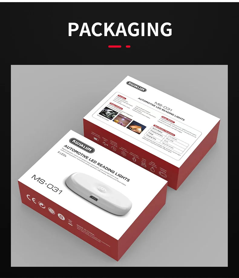 Lampe de lecture LED pour voiture, éclairage intérieur, éclairage de coffre, monté au plafond, intérieur et arrière, éclairage tactile