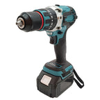 Podofo 480N.M perceuse à percussion électrique tournevis électrique sans brosse 13mm 18V outils électriques avec 2 batteries outil de forage à percussion rotatif