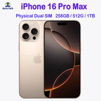 100% Original iPhone 16 Pro MAX Smartphone 6.9 "double SIM débloqué 5G téléphone portable Retina XDR OLED 6.3" 16 Pro 128GB/256GB/512GB/1T