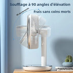 7200mAh ventilateurs rechargeables ventilateur de bureau Portable bureau à domicile dortoir USB petit ventilateur électrique circulateurs d'air ventilateur de Table à vent élevé