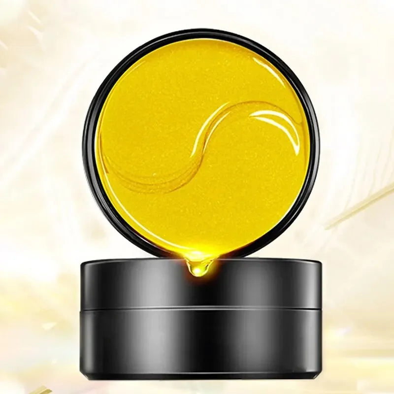 Masque hydratant doré pour les yeux, soin de la peau coréen, nourrissant la zone des yeux, collagène cristal, 60 pièces