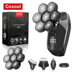 Rasoir pour hommes rasoir électrique puissant tête chauve rasoir barbe machine à raser pour hommes rasoir mari cadeau petit ami