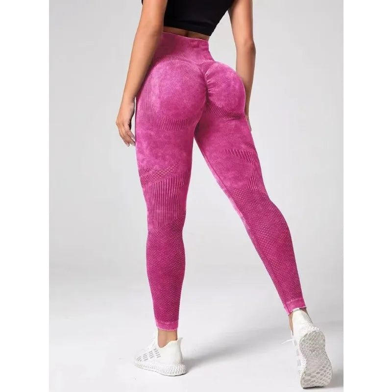 Leggings évidés pour femmes, collants minces sans couture, pantalons de fitness conviviale rés, taille haute, levage des hanches, pantalons de yoga extensibles, lavage à l'eau