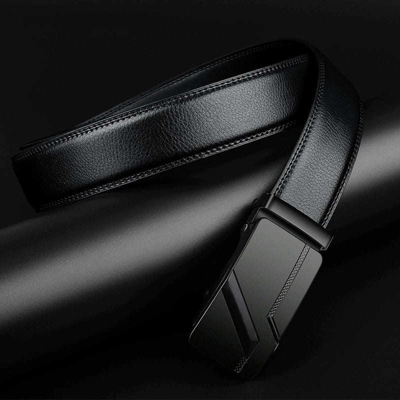 Ceinture pour hommes d'affaires de mode véritable marque de luxe ceinture boucle en métal ceinture en cuir PU de haute qualité ceinture souple avec pantalon Cargo jean