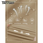 TACVASEN Short cargo d'été à 5 poches zippées, séchage rapide, pour homme, short de pêche, extensible, pour la randonnée en plein air, short de travail en nylon, léger
