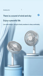 7200mAh ventilateurs rechargeables ventilateur de bureau Portable bureau à domicile dortoir USB petit ventilateur électrique circulateurs d'air ventilateur de Table à vent élevé