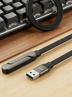 Câble de données pliable 1,5 m 240/65W avec support de téléphone intégré, support invisible, câble de charge rapide pour