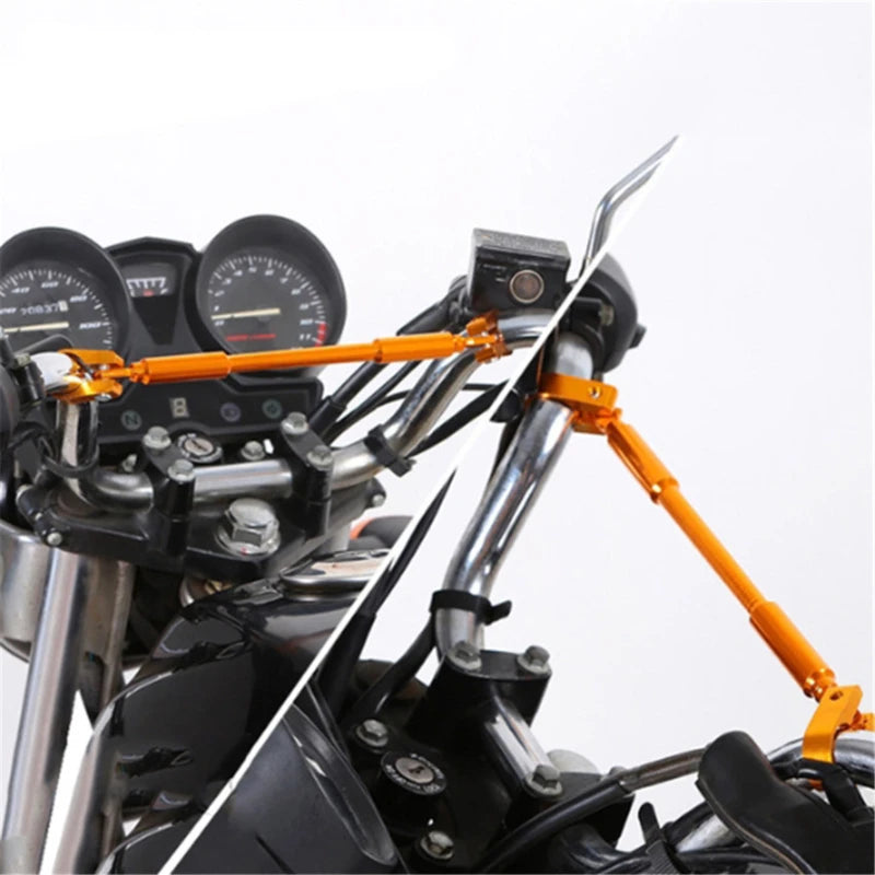 Barre d'équilibre universelle multifonction pour Moto, Extension en alliage d'aluminium modifié, support de phare, accessoires de Moto