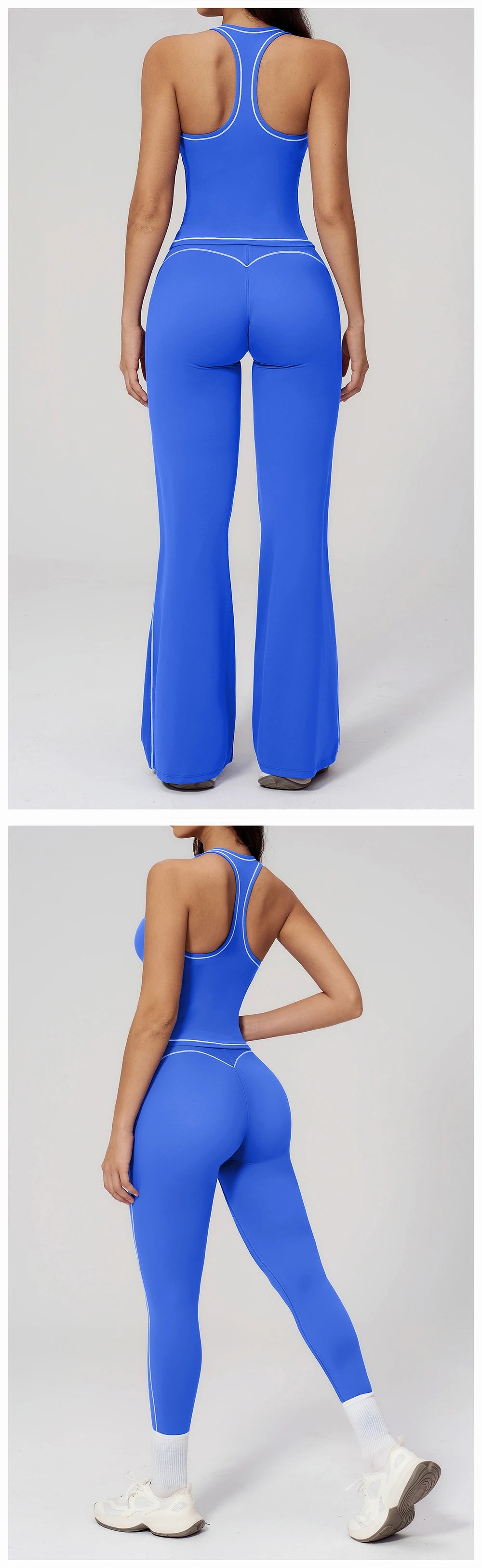 Ensemble de yoga 2 pièces pour femme, tenue de sport, vêtements de gym, ensemble soutien-gorge de sport et pantalon de course, vêtements de yoga et de sport pour femme
