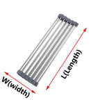 Égouttoir à vaisselle enroulable pour évier, égouttoir à vaisselle en acier inoxydable 304, organisateur de rangement pour assiettes, accessoires de cuisine