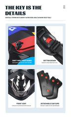 Casque de moto tout-terrain professionnel pour adultes et enfants, casque de moteur de course DOT de descente, cadeau gratuit