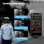 Affichage de casque LED, feu arrière de casque de Moto, voyant d'avertissement, accessoires de Moto