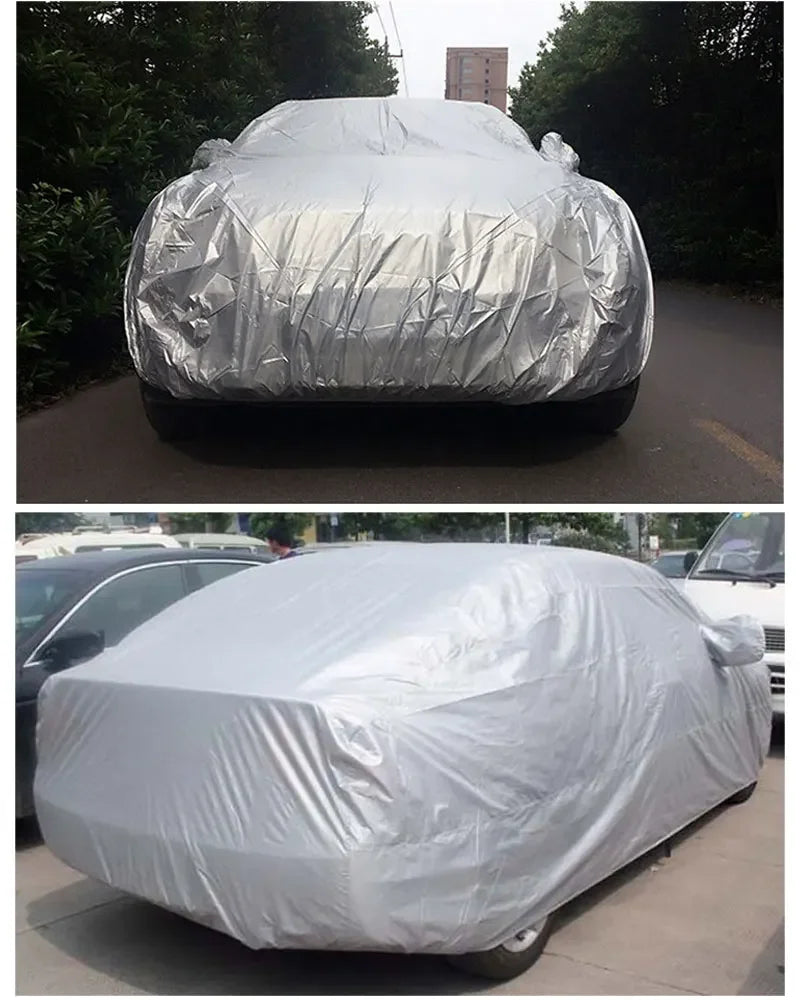 Housse de Protection complète pour voiture, intérieur et extérieur, pare-soleil, Anti-poussière, Anti-UV, universelle pour berline SUV