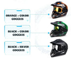 Casque de moto tout-terrain professionnel pour adultes et enfants, casque de moteur de course DOT de descente, cadeau gratuit