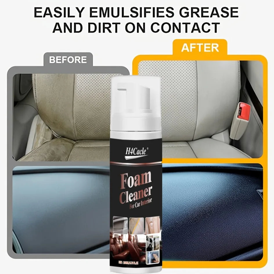 Nettoyant à mousse multifonctionnel, délimination et nettoyage des taches intérieures de voiture, siège en cuir, nettoyeur de mousse pour la maison, Spray d'entretien, lavage