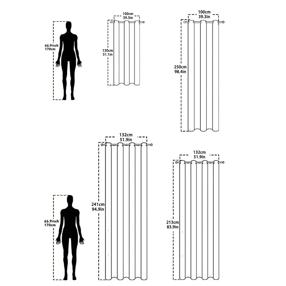 Rideau occultant 100% en lin uni, 2 pièces, couleur unie, livré avec des sangles de rideau, adapté à la décoration du salon et de la chambre à coucher