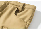 Pantalon cargo imperméable pour homme, doublé en polaire Sharkskin, idéal pour l'escalade, le ski, la randonnée, la pêche, avec de grandes poches