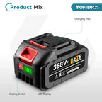 Yofidra 2000W pistolet thermique électrique pistolet à Air chaud portatif sans fil avec 3 buses sèche-cheveux industriel à domicile pour broche de batterie Makita