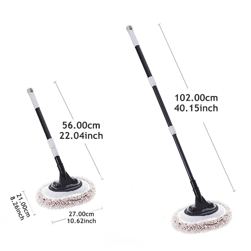 EAFC – brosse de nettoyage de voiture, Super absorbante, pour lavage de voiture, télescopique réglable, manche Long, vadrouille propre, Kit de lavage automobile