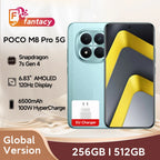 Nouveau smartphone POCO M8 Pro 5G version globale, Snapdragon 7s Gen 4, HyperCharge 100W, 6500mAh, écran 6,83 pouces 1,5K, NFC