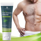 Crème dépilatoire pour hommes 100g – Douce pour peaux sensibles, utilisation complète du corps, hydratant longue durée et lisse et soyeuse