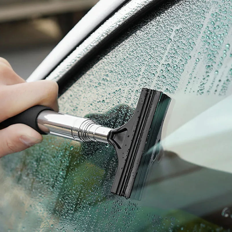 Outil de nettoyage d'essuie-glace de rétroviseur de voiture, nettoyeur de brume de verre automatique, grattoir, accessoires de voiture, poignée, brosse de nettoyage de vitres télescopique