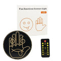Lumière LED d'expression faciale amusante pour voiture, avec télécommande, fenêtre arrière, lampe de rappel d'avertissement multifonction, accessoires extérieurs