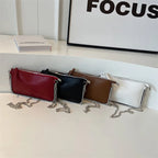 Sacs à bandoulière Design de couleur unie pour femmes chaîne de mode sacs à Main de téléphone portable Sac à bandoulière de mode Sac A Main femme