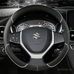 Housse de volant de voiture en cuir PU 38cm pour Suzuki Swift 2011-2016 Vitara 2015-2019 Celerio 2015 - 2019 SX4 S-CROSS 2013-2019