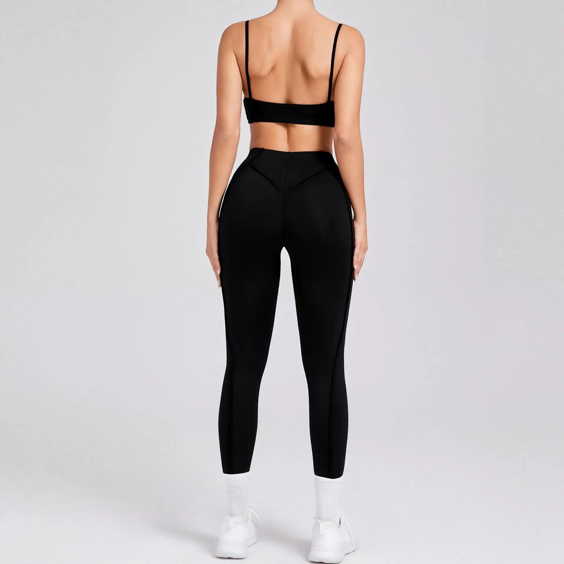 Ensemble de yoga pour femme, survêtement d'entraînement, legging athlétique imbibé, legging push-up de gym, soutien-gorge de fitness, vêtements de sport, vêtements actifs, nouveau