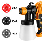 DEKO 450W haute puissance maison pistolet à pulvérisation électrique 800ML pulvérisateur de peinture sans fil ménage HVLP pistolet à peinture pour meubles armoires