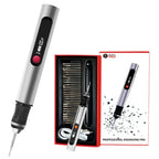 Stylo de gravure électrique multifonctionnel, outil 10W, Kit de Machine à polir, Kit de charge longue durée, accessoires, écran LCD