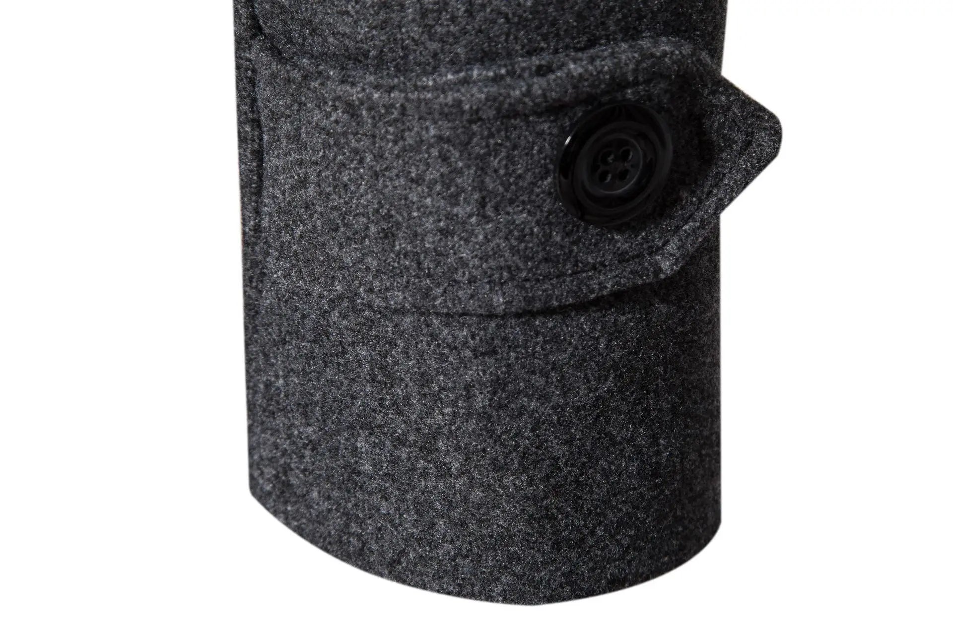 Coupe-vent long en laine à double boutonnage pour hommes, col rabattu, coupe couvertes, vêtements d'extérieur pour hommes, mode printemps, automne