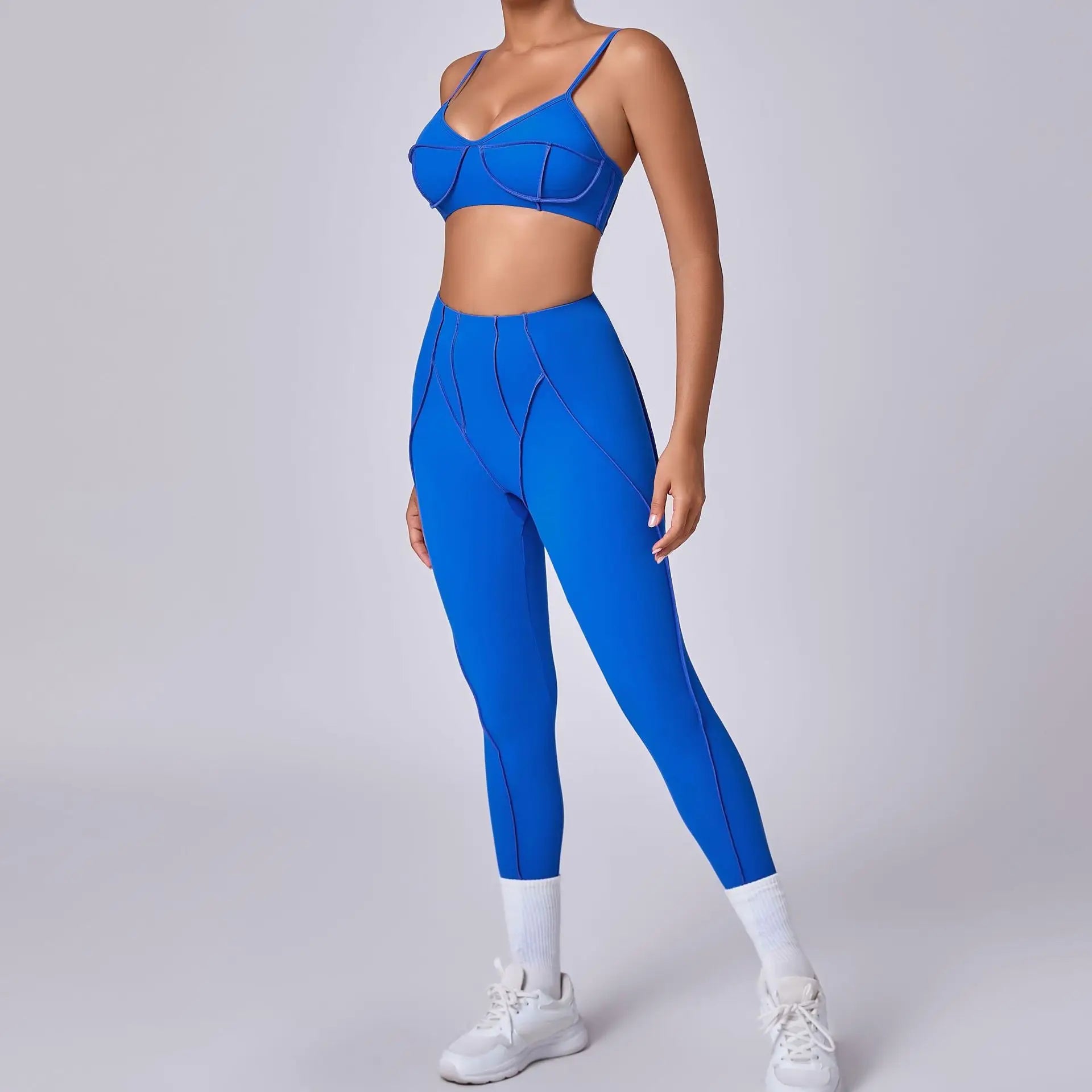 Ensemble de yoga pour femme, survêtement d'entraînement, legging athlétique imbibé, legging push-up de gym, soutien-gorge de fitness, vêtements de sport, vêtements actifs, nouveau