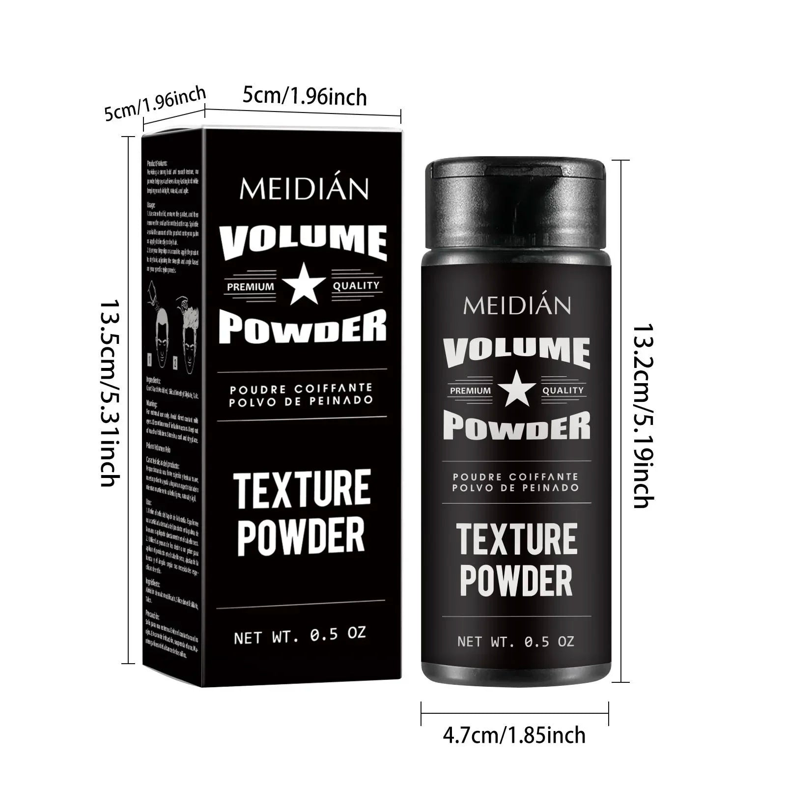 Poudre coiffante volumisante – Contrôle de l'huile, réglage rapide, adaptée au bricolage, tenue longue durée pour hommes et femmes, certifiée, non irritante