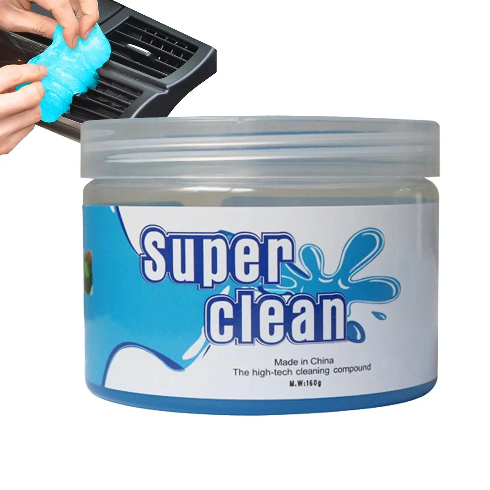 Gel Nettoyant Anti-Poussière pour Voiture - Mousse Nettoyante en Caoutchouc Souple pour Grilles d'Aération, Tableau de Bord, Interstices des Portes et des Fenêtres, Clavier - Absorbe les Odeurs