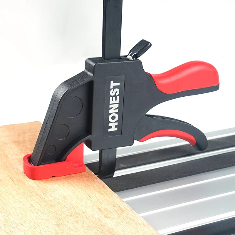 Clip F à dégagement rapide de 30cm pour Rail de scie, plaque de pression, trou de bureau, Clip de Table pour Rail de guidage, outil de bricolage pour le travail du bois