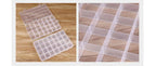 Boîte à bijoux rectangulaire en plastique à 28 grilles, compartiment de rangement, étui à bijoux, boucles d'oreilles, perles, présentoir artisanal, conteneur organisateur, nouveau