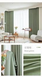 Rideaux en chenille beige épais à chevrons sur mesure pour salon, salle à manger, chambre à coucher – Décoration occultante de luxe et tendance