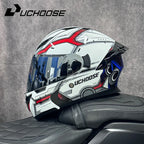 DOT Uchoose casques approuvés Crash moto équipement de protection hommes femmes casque rabattable moto visière Double soleil
