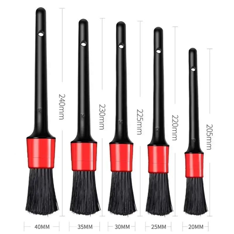 Ensemble de brosses de détail, brosses de voiture, brosse de détail de voiture pour le nettoyage de voiture, brosse de détail, brosse de roue de sortie d'air de tableau de bord