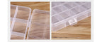 Boîte à bijoux rectangulaire en plastique à 28 grilles, compartiment de rangement, étui à bijoux, boucles d'oreilles, perles, présentoir artisanal, conteneur organisateur, nouveau