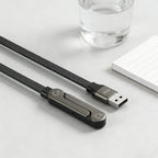 Câble de données pliable 1,5 m 240/65W avec support de téléphone intégré, support invisible, câble de charge rapide pour