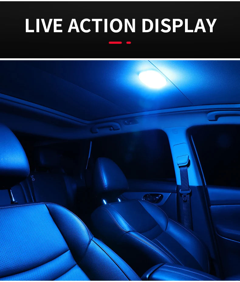 Lampe de lecture LED pour voiture, éclairage intérieur, éclairage de coffre, monté au plafond, intérieur et arrière, éclairage tactile