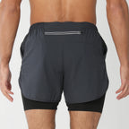 Short de course avec poches doublées pour homme, séchage rapide, léger, respirant, athlétique, sport, entraînement, boucle serviette