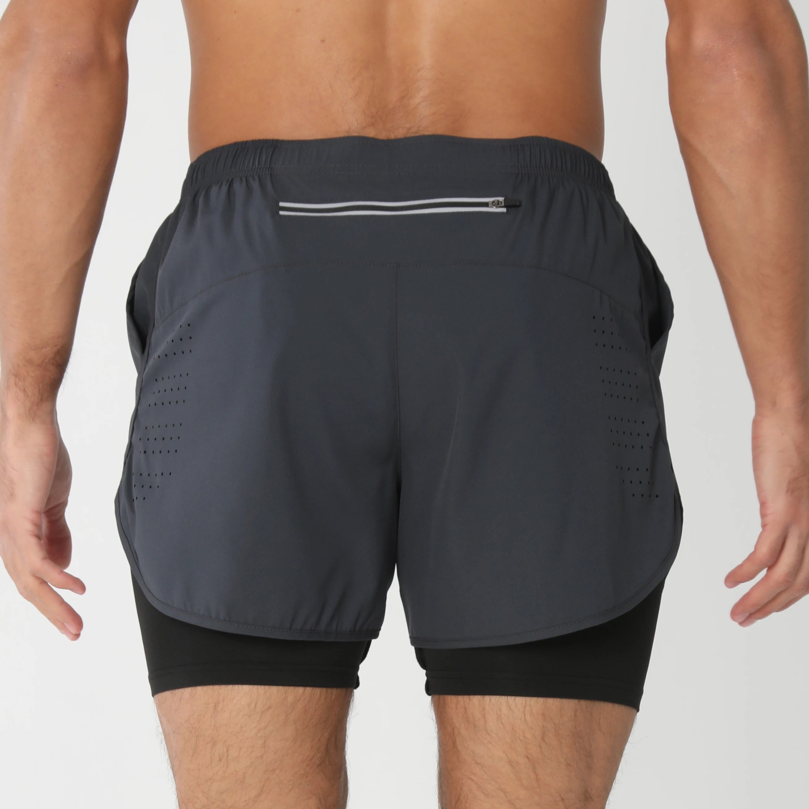 Short de course avec poches doublées pour homme, séchage rapide, léger, respirant, athlétique, sport, entraînement, boucle serviette