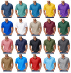 TACVASEN-Polo d'été 72% en coton pour homme, t-shirt de golf respirant, sport actif, randonnée, t-shirts de travail décontractés