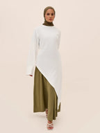 Musulman moyen-orient arabe dubaï Abayas pour femmes haut avec jupe deux pièces ensemble modeste Ramadan caftan Robe Femme vêtements islamiques