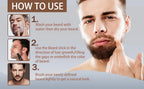 Bâton de remplissage de crayon à barbe et brosse pour hommes, stylo à barbe, bâton de retouche de racine de cheveux, couverture longue durée, maquillage pour moustache et cheveux
